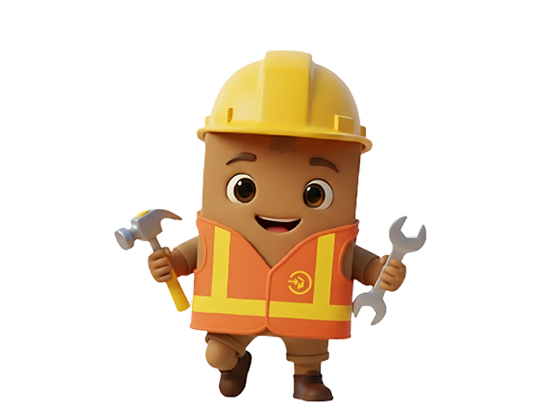 CargoBEN Maskot v helmě